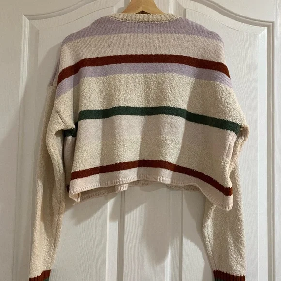 Striped Cream Sweater - Picture 3 of 3